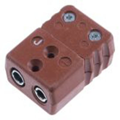 RS PRO,611-8185,标准热电偶连接器 插座, 用于J 型热电偶, Φ6mm探头, 最高425°C, 棕色