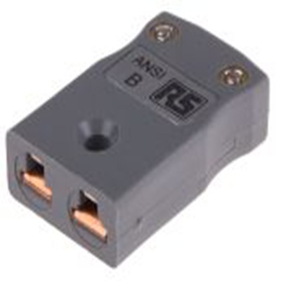 RS PRO,769-1111,微型热电偶连接器 插座, 用于B 型热电偶, Φ4mm探头, 最高220°C, 灰色