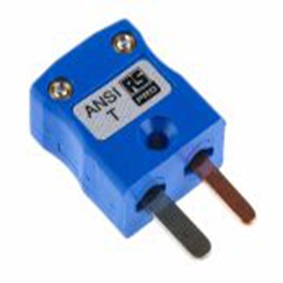 RS PRO,769-1117,微型热电偶连接器 插头, 用于T 型热电偶, Φ4mm探头, 最高220°C, 蓝色