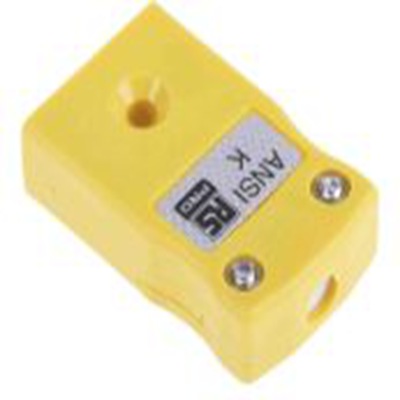 RS PRO,769-1127,微型热电偶连接器 插座, 用于K 型热电偶, Φ4mm探头, 最高220°C, 黄色