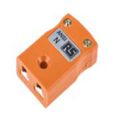 RS PRO,769-1136,微型热电偶连接器 插座, 用于N 型热电偶, Φ4mm探头, 最高220°C, 橙色