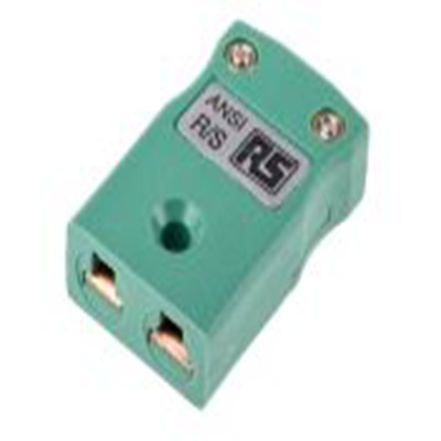 RS PRO,769-1139,微型热电偶连接器 插座, 用于R/S 型热电偶, Φ4mm探头, 最高220°C, 绿色