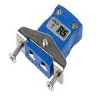 RS PRO,769-1237,微型热电偶连接器 插座, 用于T 型热电偶, 不锈钢支架安装, Φ4mm探头, 最高220°C, 蓝色