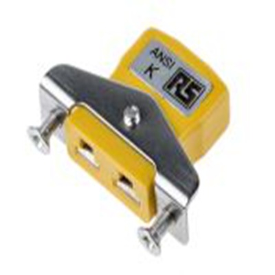 RS PRO,769-1246,微型热电偶连接器 插座, 用于K 型热电偶, 不锈钢支架安装, Φ4mm探头, 最高220°C, 黄色