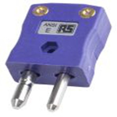 RS PRO,769-1280,标准热电偶连接器 插头, 用于E 型热电偶, Φ6mm探头, 最高220°C, 紫色