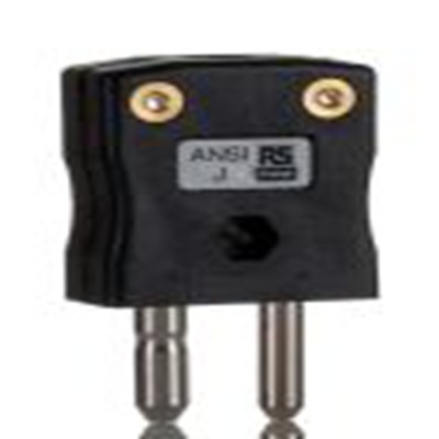 RS PRO,769-1284,标准热电偶连接器 插头, 用于J 型热电偶, Φ6mm探头, 最高220°C, 黑色