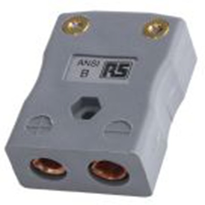 RS PRO,769-1303,标准热电偶连接器 插座, 用于B 型热电偶, Φ6mm探头, 最高220°C, 灰色