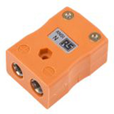 RS PRO,769-1313,标准热电偶连接器 插座, 用于N 型热电偶, Φ6mm探头, 最高220°C, 橙色