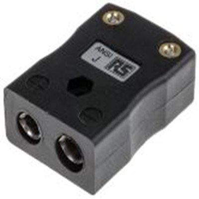 RS PRO,769-1316,标准热电偶连接器 插座, 用于J 型热电偶, Φ6mm探头, 最高220°C, 黑色