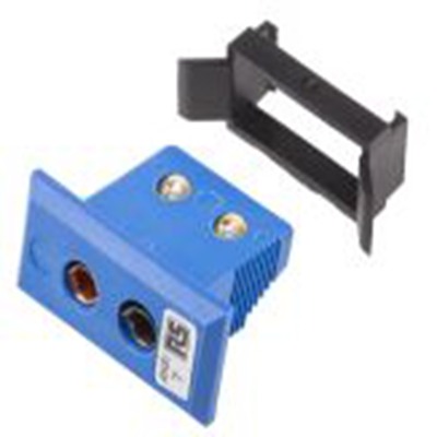 RS PRO,769-1397,标准热电偶面板 插座, 用于T 型热电偶, 尼龙夹安装, Φ6mm探头, 最高120°C, 蓝色