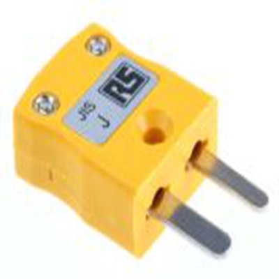 RS PRO,771-8761,微型热电偶连接器 插头, 用于J 型热电偶, Φ4mm探头, 最高220°C, 黄色