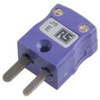 RS PRO,771-8767,微型热电偶连接器 插头, 用于E 型热电偶, Φ4mm探头, 最高220°C, 紫色