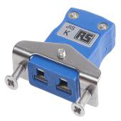RS PRO,771-8871,微型热电偶连接器 插座, 用于K 型热电偶, 不锈钢支架安装, Φ4mm探头, 最高220°C, 蓝色