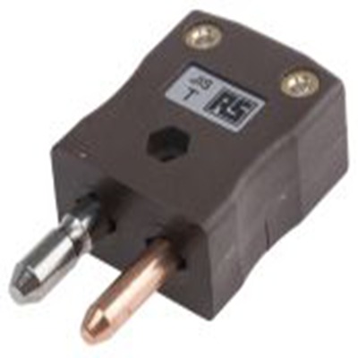RS PRO,771-8935,标准热电偶连接器 插头, 用于T 型热电偶, Φ6mm探头, 最高220°C, 棕色