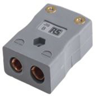 RS PRO,771-8944,标准热电偶连接器 插座, 用于B 型热电偶, Φ6mm探头, 最高220°C, 灰色
