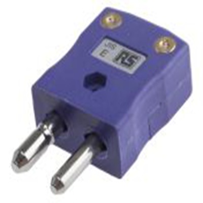 RS PRO,771-8969,标准热电偶连接器 插头, 用于E 型热电偶, Φ6mm探头, 最高220°C, 紫色