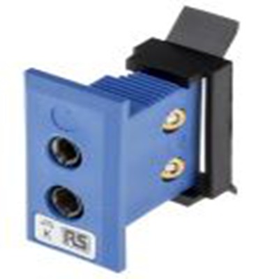 RS PRO,771-9010,标准热电偶面板 插座, 用于K 型热电偶, 尼龙夹安装, Φ6mm探头, 最高120°C, 蓝色