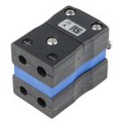 RS PRO,771-9098,标准双工热电偶插座连接器 插座, 用于K 型热电偶, Φ6mm探头, 最高220°C, 蓝色