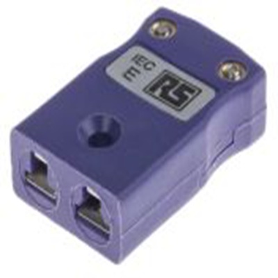 RS PRO,774-7197,微型热电偶连接器 插座, 用于E 型热电偶, Φ4mm探头, 最高220°C, 紫色