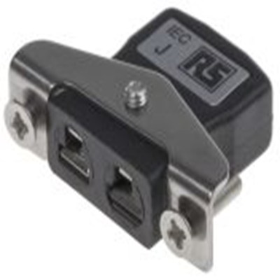 RS PRO,774-7232,微型热电偶连接器 插座, 用于J 型热电偶, 不锈钢支架安装, Φ4mm探头, 最高220°C, 黑色