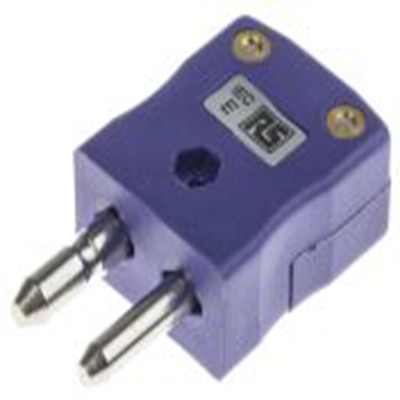 RS PRO,774-7276,标准热电偶连接器 插头, 用于E 型热电偶, Φ6mm探头, 最高220°C, 紫色