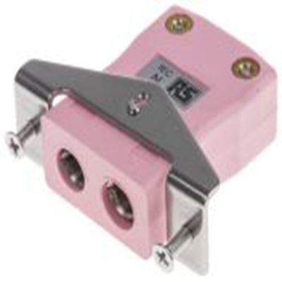 RS PRO,774-7292,标准热电偶连接器 插座, 用于N 型热电偶, 不锈钢支架安装, Φ6mm探头, 最高220°C, 粉红色