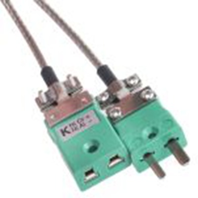 RS PRO,779-9678,K型热电偶补偿导线, 玻璃纤维绝缘, 2m长, 最高+350°C, 无屏蔽, 扁平双绞线