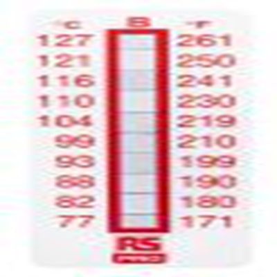 RS PRO,779-9772,温度标签, 温度灵敏度77 °C至127 °C, 10个指示级别