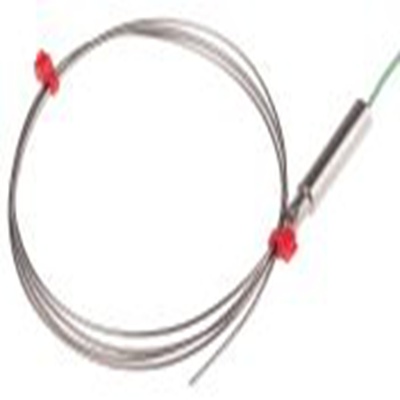 RS PRO,787-7703,K型矿物绝缘热电偶, 探头Φ1mm x 1m, 可测+750°C, 线长1m, 裸线尾线接端, 不锈钢探头