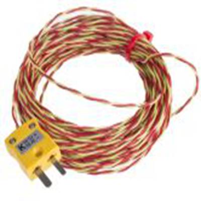 RS PRO,847-9763,K型外露结点热电偶, 探头Φ7/0.2mm x 10m, 可测+250°C, 线长10m, 微型插头接端, PFA探头