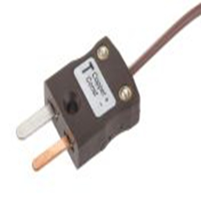 RS PRO,872-2648,T型外露结点热电偶, 探头Φ1/0.376mm x 2m, 可测+250°C, 线长2m, 微型插头接端, 聚四氟乙烯探头