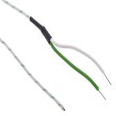 RS PRO,872-2795,K型外露结点热电偶, 探头Φ1/0.508mm x 2m, 可测+350°C, 线长2m, 裸线尾线接端, 玻璃纤维探头