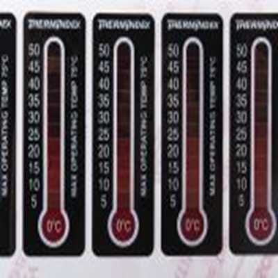 RS PRO,906-4599,温度标签指示器, 温度灵敏度0 °C至50 °C 可逆性, 11个指示级别