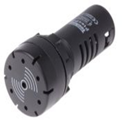 RS PRO,909-2566,电子报警器, 24V 交流/直流电源, 黑色外壳