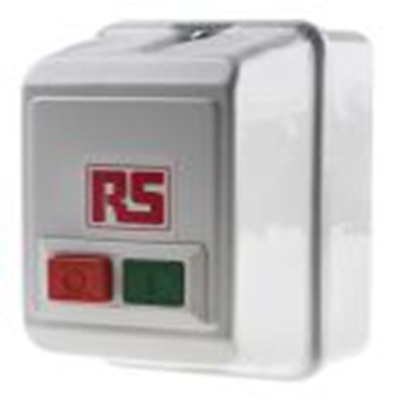 RS PRO,909-4089,DOL启动器, 1相, 1.1 kW, 240 V 交流, 7 10 A, IP55, 手动, 104mm x 174mm x 134mm
