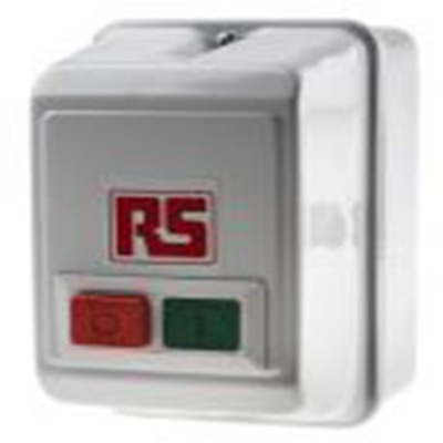 RS PRO,909-4098,DOL启动器, 1相, 1.5 kW, 240 V 交流, 10 13 A, IP55, 手动, 104mm x 174mm x 134mm