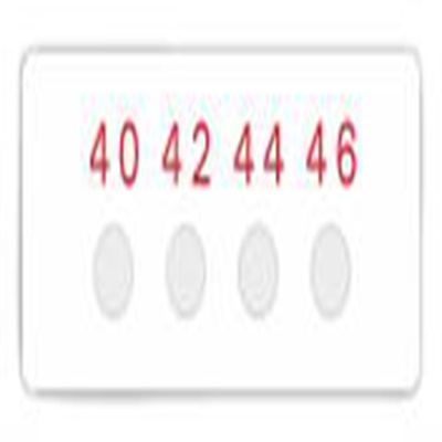 RS PRO,286-080,温度标签, 温度灵敏度40 °C至46 °C, 4个指示级别