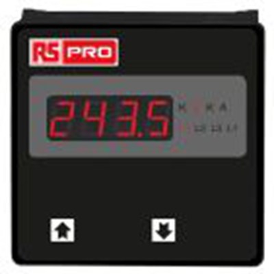 RS PRO,136-5394,交流 数字电压表, 4位数, LED显示器, ±0.5 + 1 Digit %精度 92 mm 92 mm切面, BT14系列