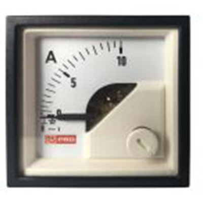 RS PRO,186-2413,交流 指针电流表 10 A, 1 %精度, 45 mm x 45 mm切面 动铁式