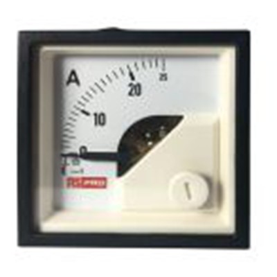 RS PRO,186-2414,交流 指针电流表 100 A, 1 %精度, 45 mm x 45 mm切面 动铁式