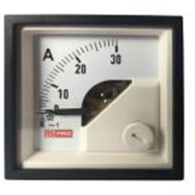 RS PRO,186-2415,交流 指针电流表 100 A, 1 %精度, 45 mm x 45 mm切面 动铁式