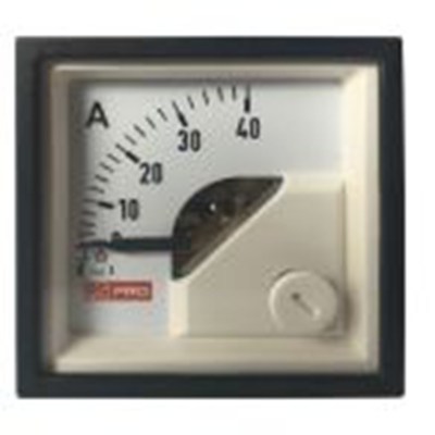 RS PRO,186-2416,交流 指针电流表 100 A, 1 %精度, 45 mm x 45 mm切面 动铁式