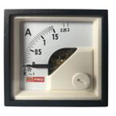 RS PRO,186-2417,交流 指针电流表 100 A, 1 %精度, 45 mm x 45 mm切面 动铁式
