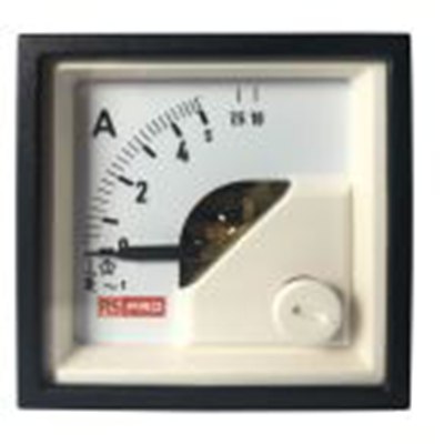 RS PRO,186-2418,交流 指针电流表 100 A, 1 %精度, 45 mm x 45 mm切面 动铁式