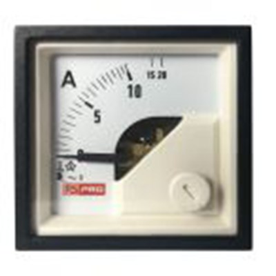 RS PRO,186-2422,交流 指针电流表, 1 %精度, 45 mm x 45 mm切面 动铁式