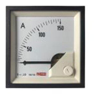 RS PRO,186-2436,交流 指针电流表 100 A, 1 %精度, 68 mm x 68 mm切面 动铁式