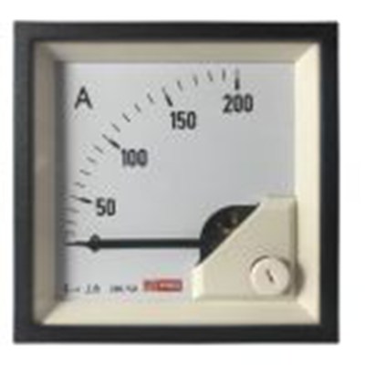 RS PRO,186-2437,交流 指针电流表 100 A, 1 %精度, 68 mm x 68 mm切面 动铁式