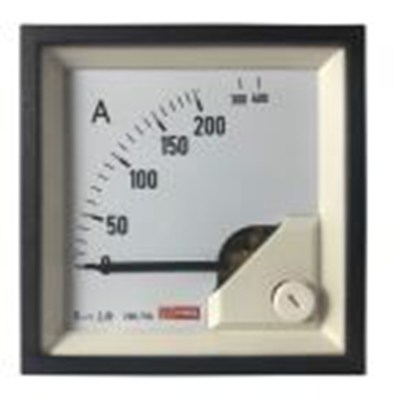 RS PRO,186-2445,交流 指针电流表 100 A, 1 %精度, 68 mm x 68 mm切面 动铁式