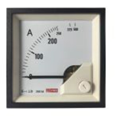 RS PRO,186-2446,交流 指针电流表 100 A, 1 %精度, 68 mm x 68 mm切面 动铁式