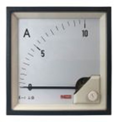 RS PRO,186-2459,交流 指针电流表 10 A, 1 %精度, 92 mm x 92 mm切面 动铁式